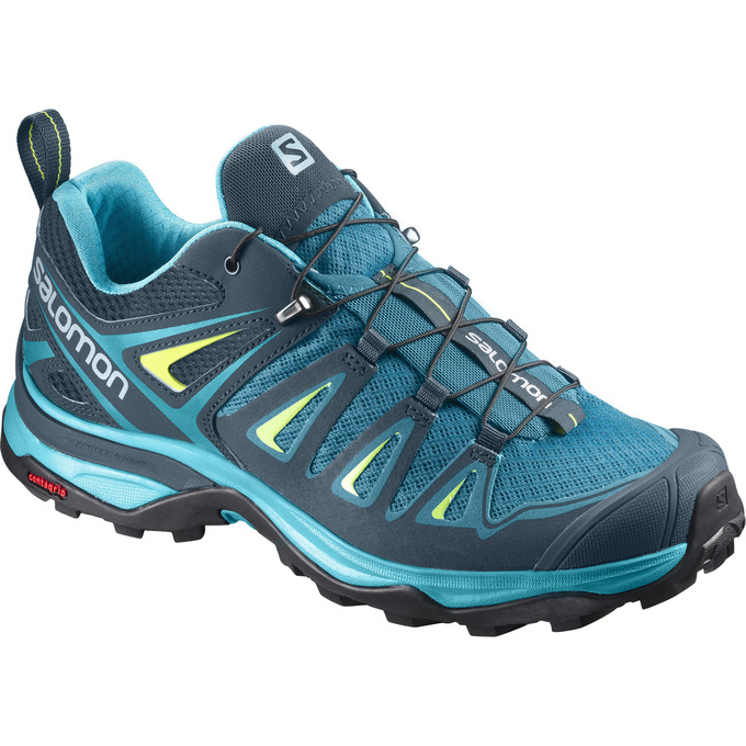 Salomon X ULTRA 3 W Zapatillas Trekking Mujer - Azul Marino / Turquesa - Colombia (46915-FNHK)